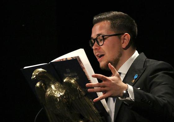 Gabriel García durante su pregón.