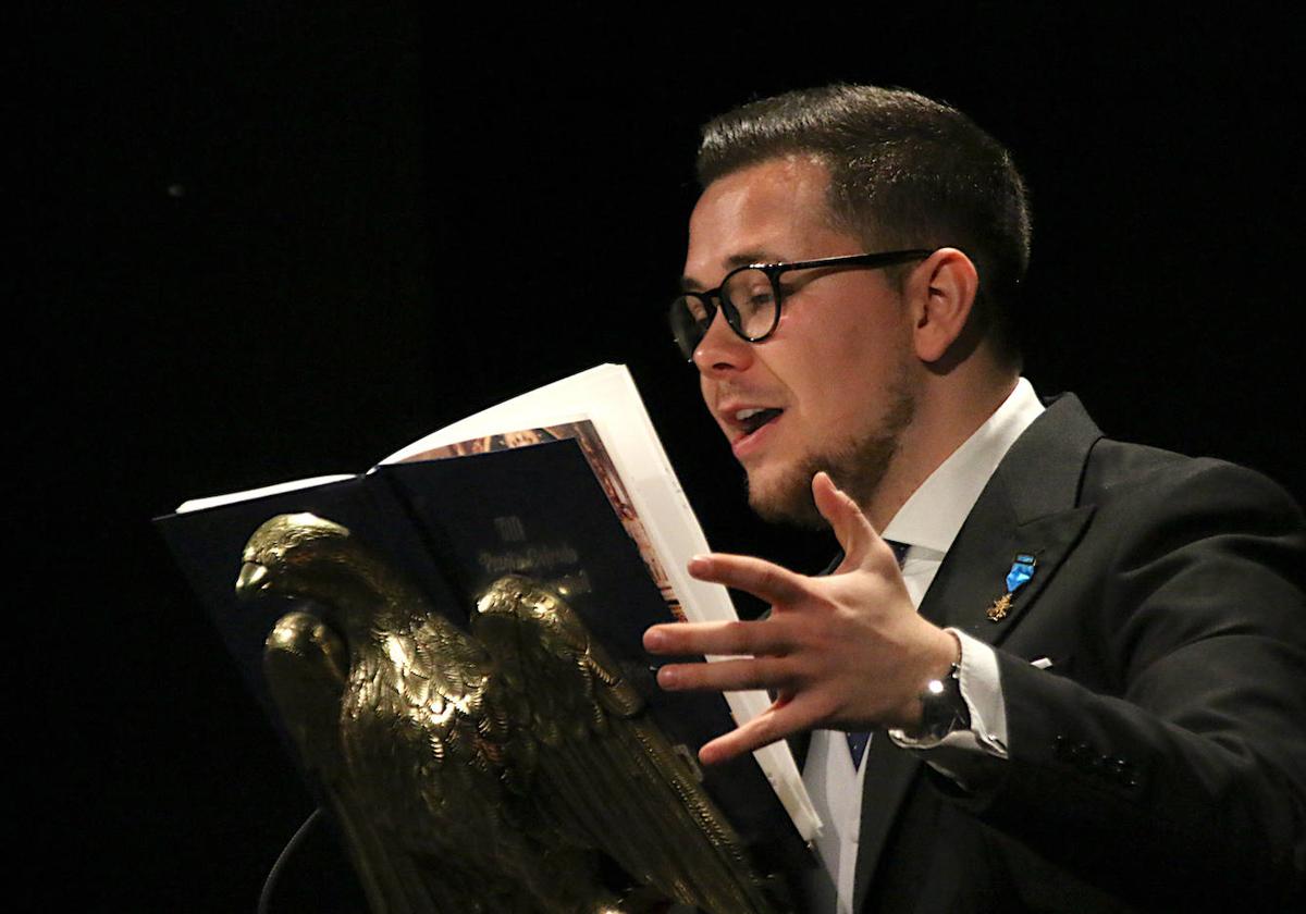 Gabriel García Pérez pronunció el Pregón de la Juventud Cofrade