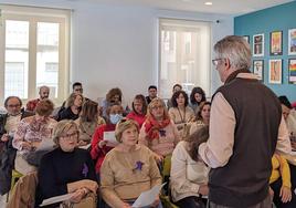 Una de las sesiones del taller.