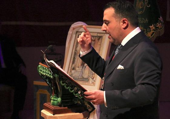 Cristóbal López Gándara durante su pregón.