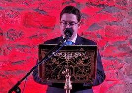 Antonio José Jiménez durante su pregón.