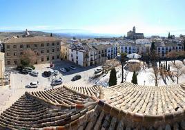 Zona de la plaza en la que se intervendrá.