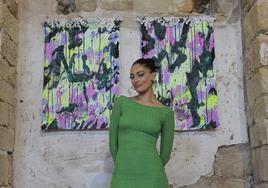 Merishui en la presentación de su exposición