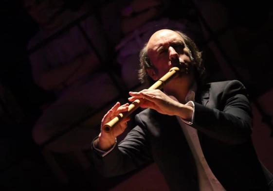 Un anterior concierto de Carlos Núñez.