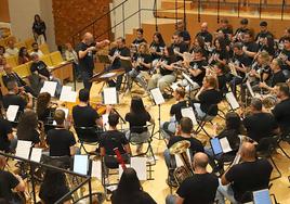 Un anterior concierto de la Agrupación Musical Ubetense.