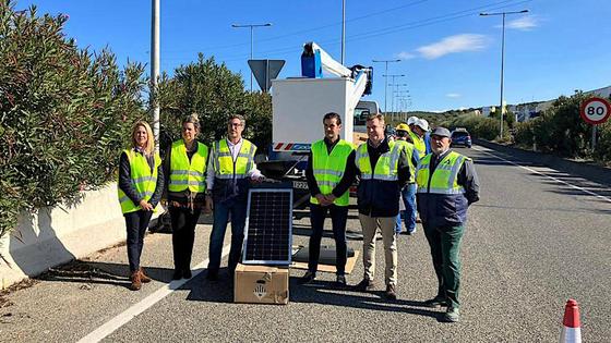 Instalación de 300 luminarias en el acceso a Úbeda de la A-316