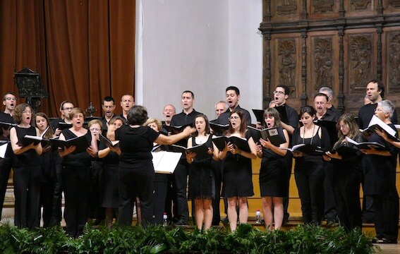 Actuación del Coro Manuel de Falla dentro del Festival de Música