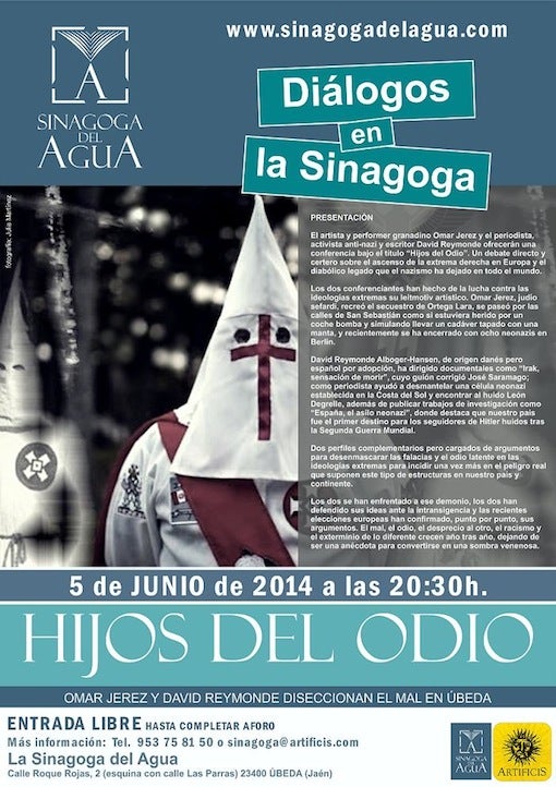 Omar Jerez y David Reymonde diseccionan el mal en la Sinagoga del Agua