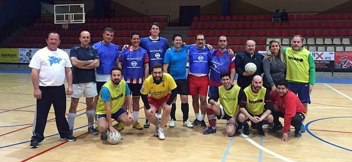 Encuentro deportivo solidario entre periodistas y políticos
