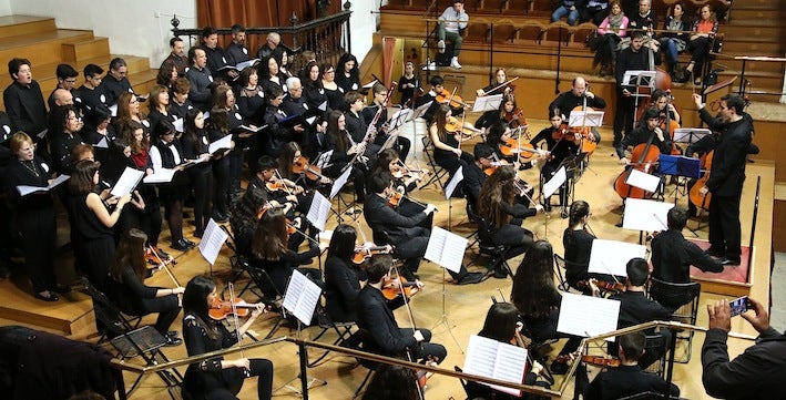 Concierto del coro de padres y madres y de la orquesta del Conservatorio de Música