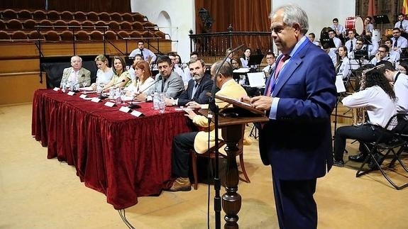 Intervención de Rafael Fuentes durante la inauguración.