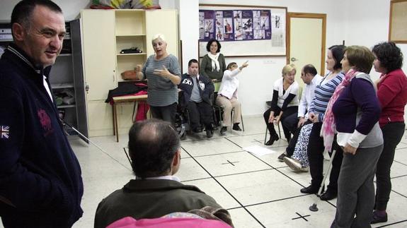 Un anterior ensayo del grupo de personas con diversidad funcional.