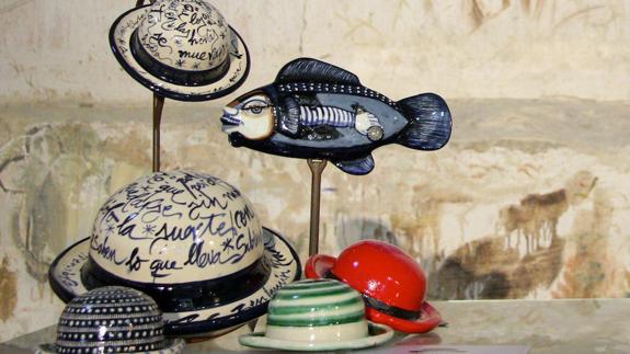 Trofeos del concurso incluido en las Jornadas 'Sabina por aquí'.