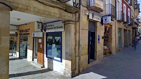 Administración de loterías número 1 de Úbeda, donde fue sellado el boleto.