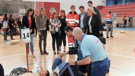 Momento de los ejercicios.