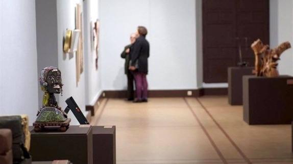 Vista de la exposición en el Hospital de Santiago.