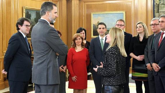 En la audiencia estuvieron las alcaldesas de Úbeda y Baeza, Antonia Olivares y Lola Marín.