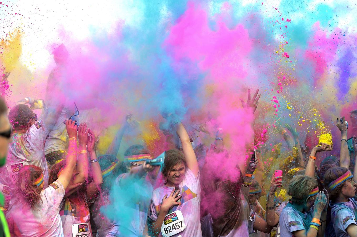 ersonas participan en la Carrera anual de color en Sydney.