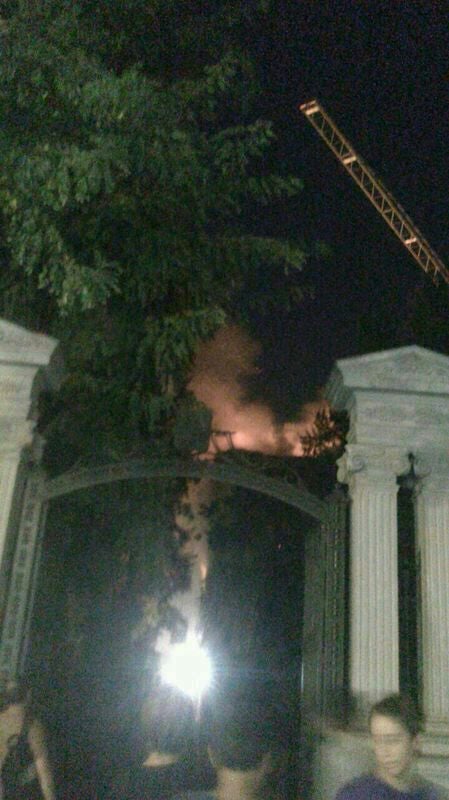 Incendio en la Facultad de Derecho de Granada