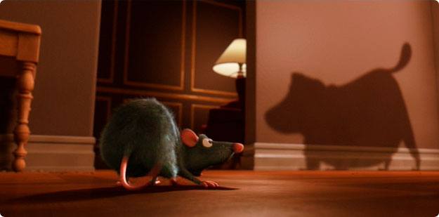 Perro de Up en Ratatouille. 