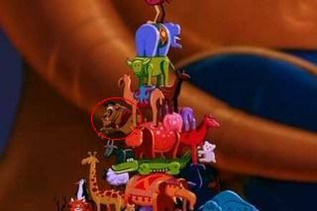 La bestia en Aladín. 