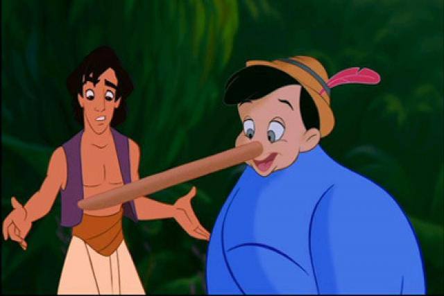 Pinocho en Aladain. 