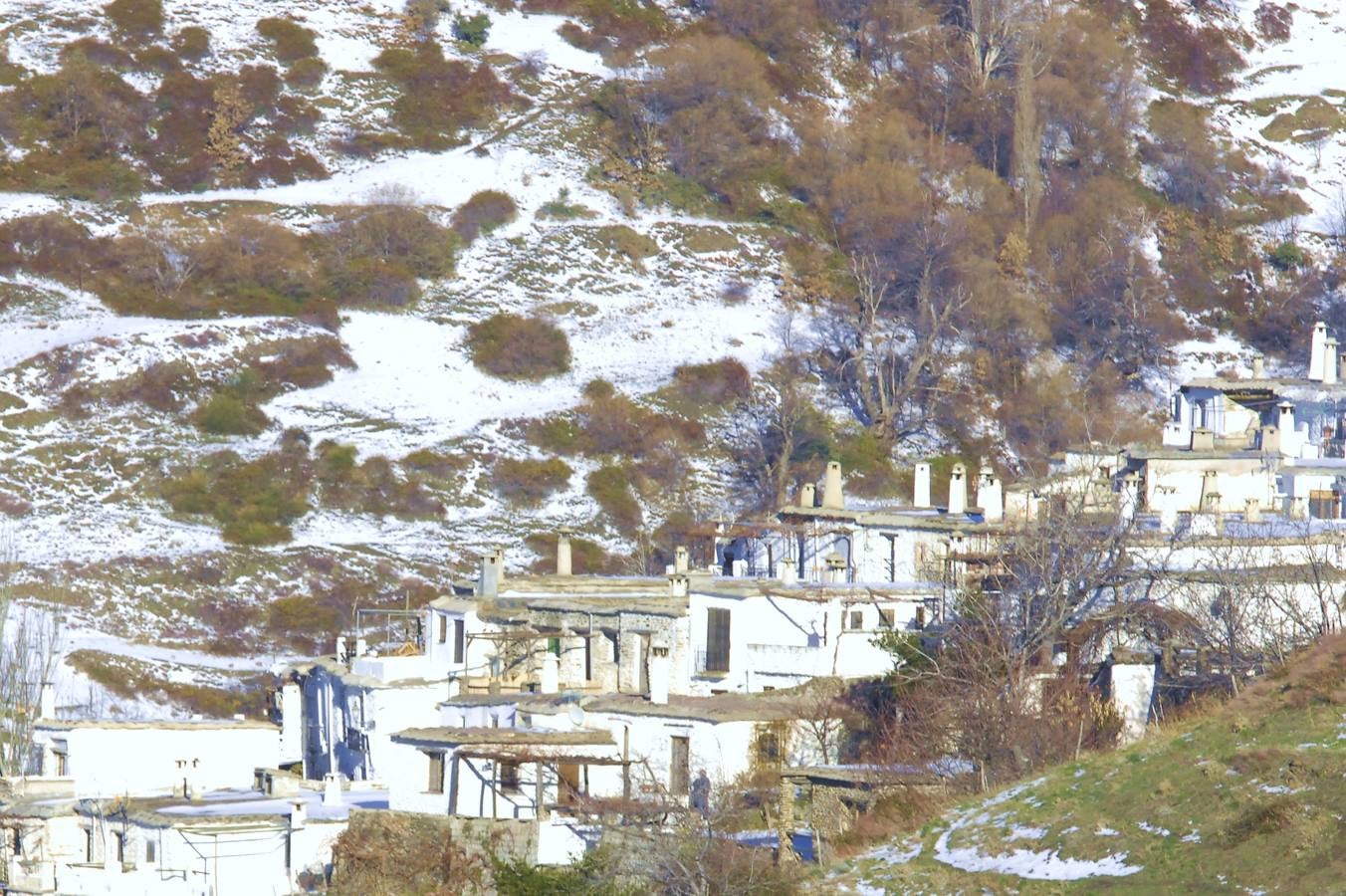 La Alpujarra cubierta de nieve