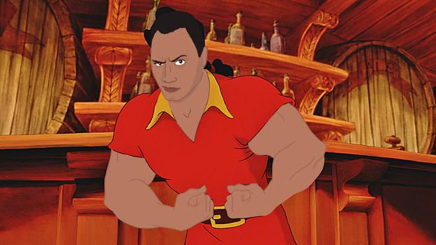 Dwayne 'The Rock' Johnson como Gaston. 