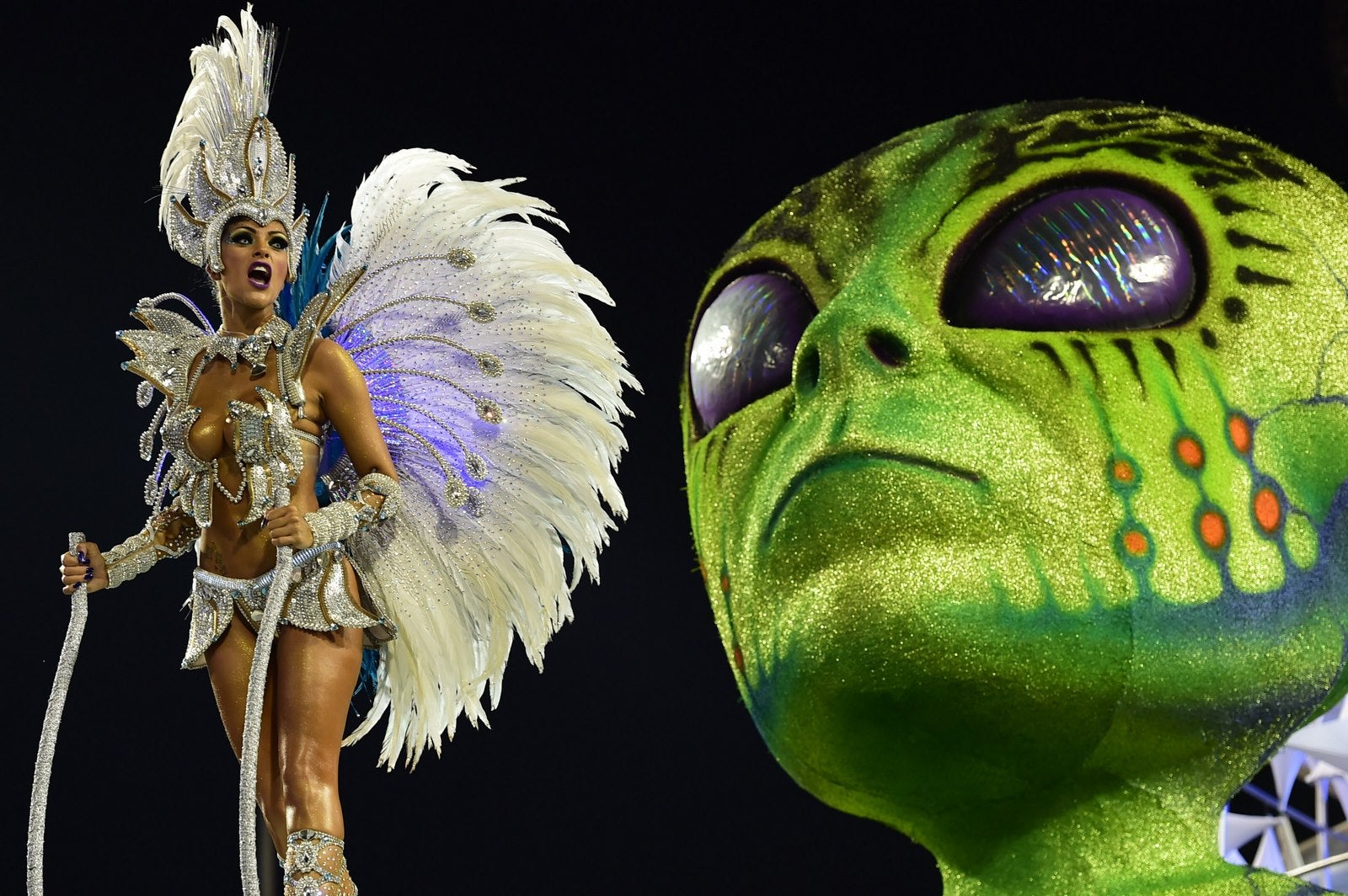 Desfile de carnaval en Brasil.