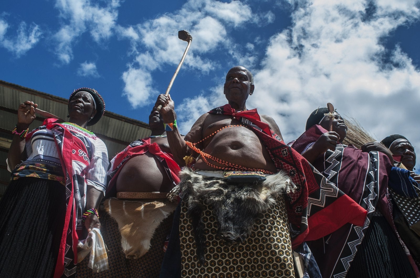 Celebraciones en el Estadio Skukuza en el Parque Nacional Kruger.