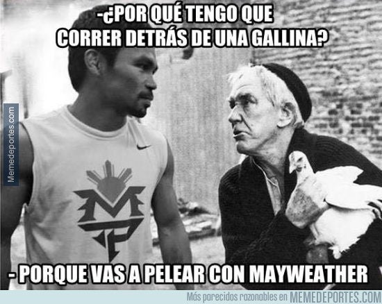 Los mejores memes del combate de boxeo Mayweather VS Pacquiao