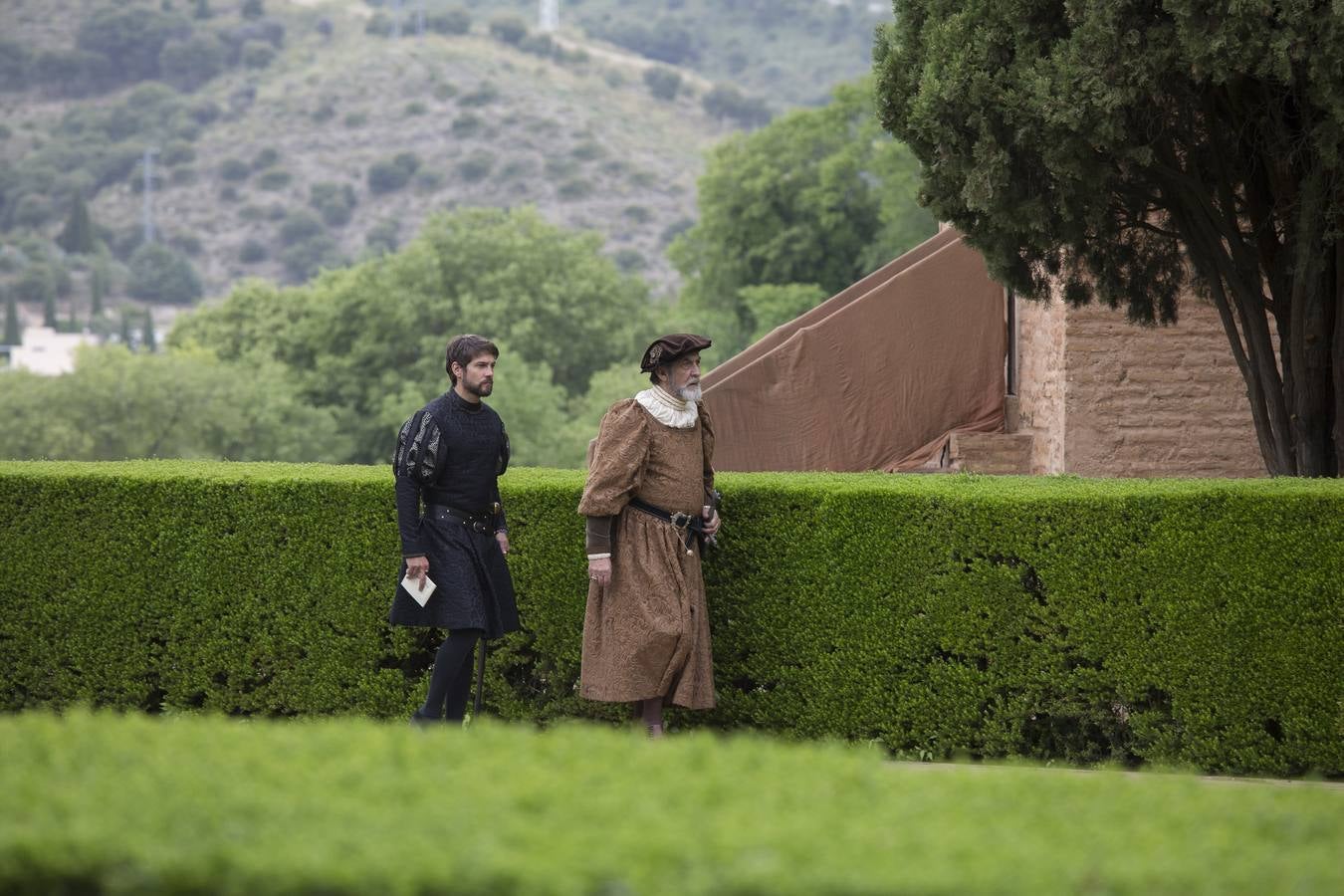 El rodaje de Carlos V Emperador, desembarca en la Alhambra