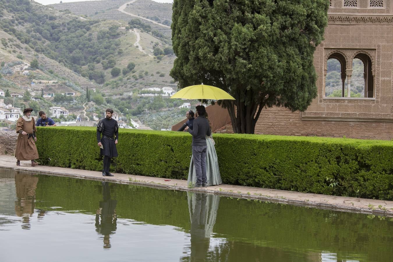 El rodaje de Carlos V Emperador, desembarca en la Alhambra