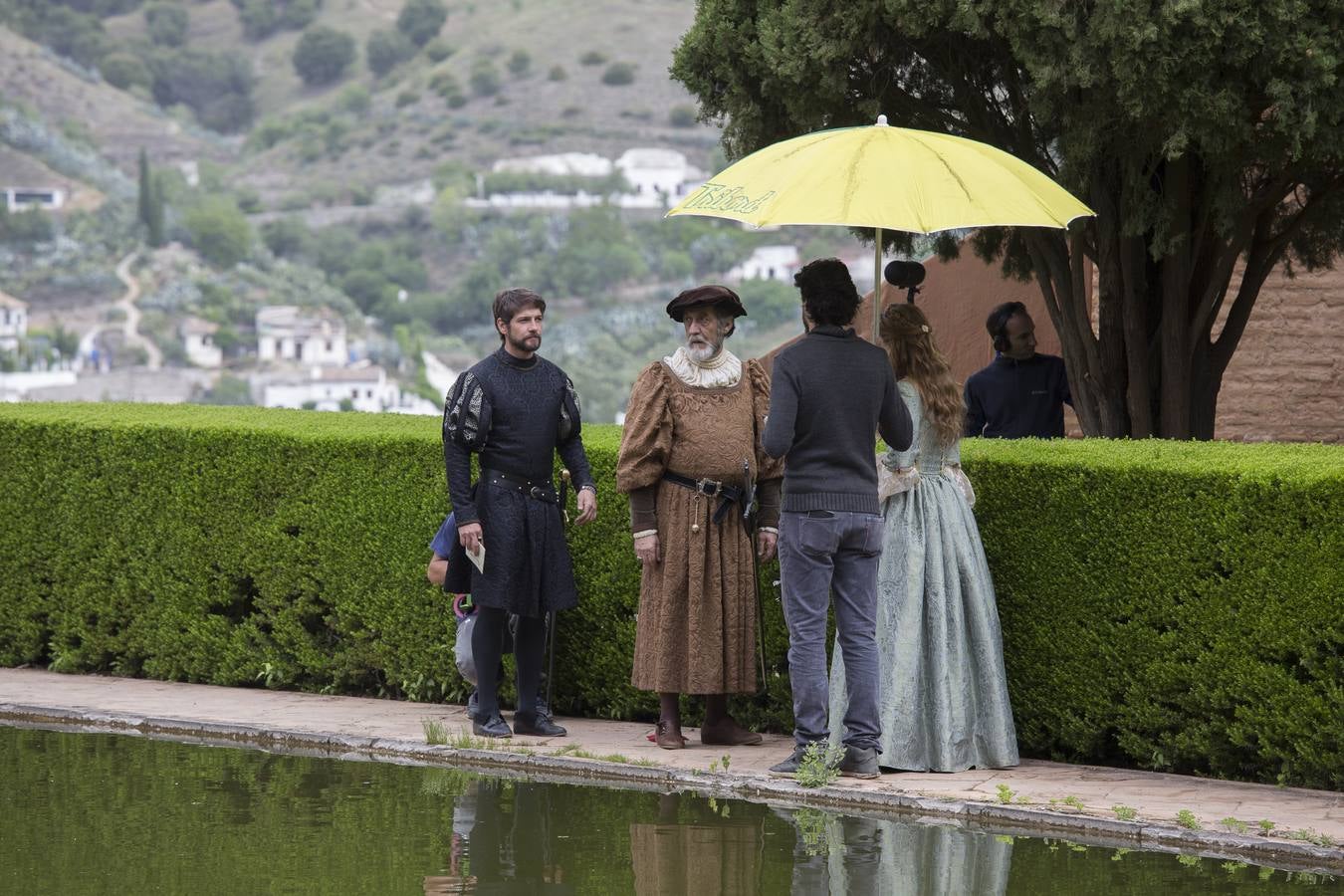 El rodaje de Carlos V Emperador, desembarca en la Alhambra