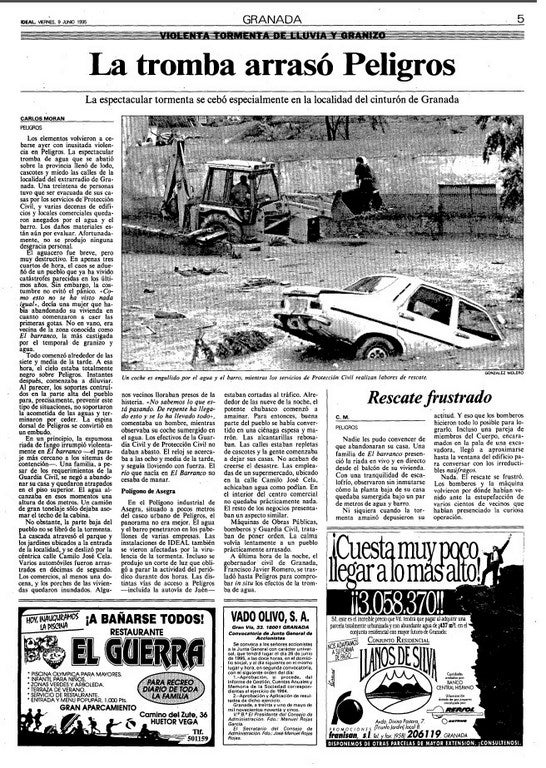 9 de junio: 20 años de la catástrofe en Granada