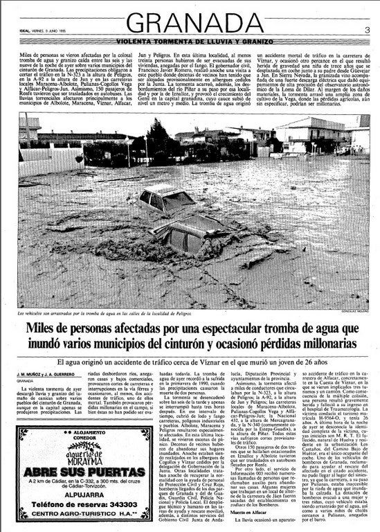 9 de junio: 20 años de la catástrofe en Granada