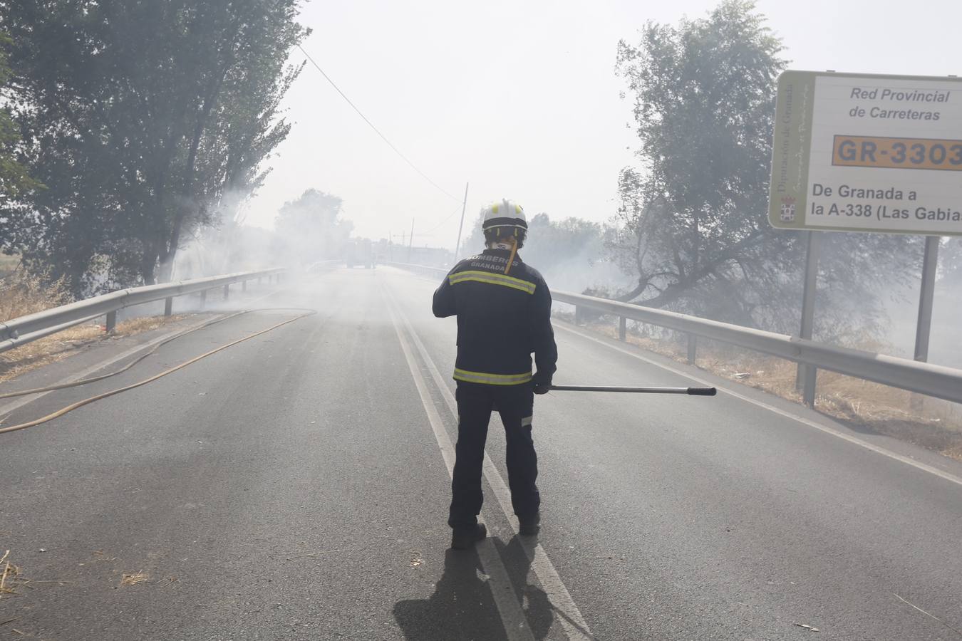 Controlado el incendio de la Circunvalación y parque Tico Medina