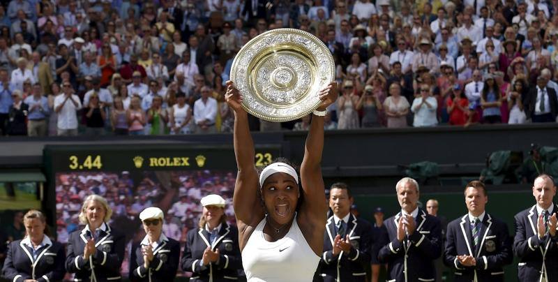 Las mejores imágenes de la histórica final entre Muguruza y Serena