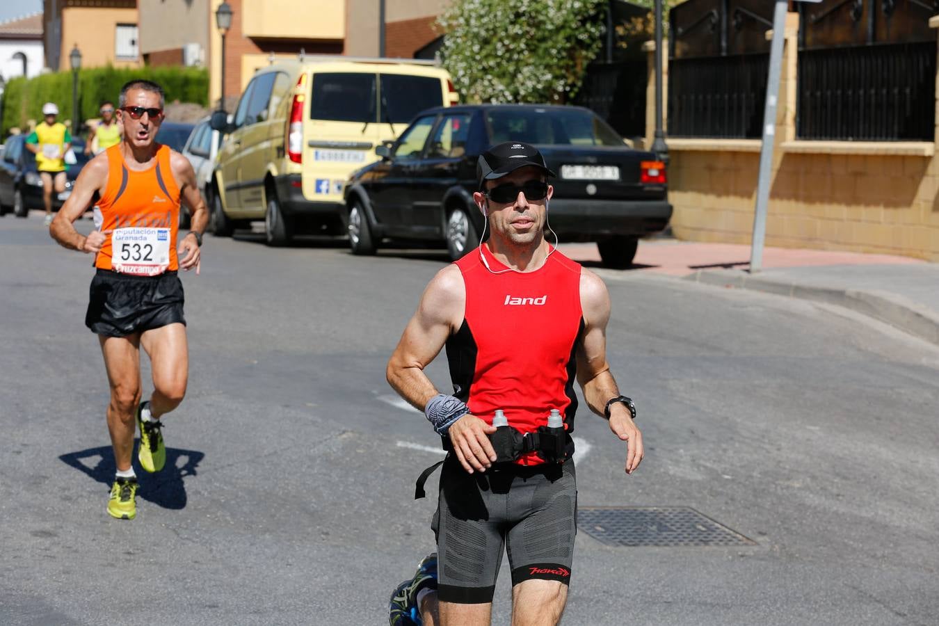 El calor apretó a los corredores