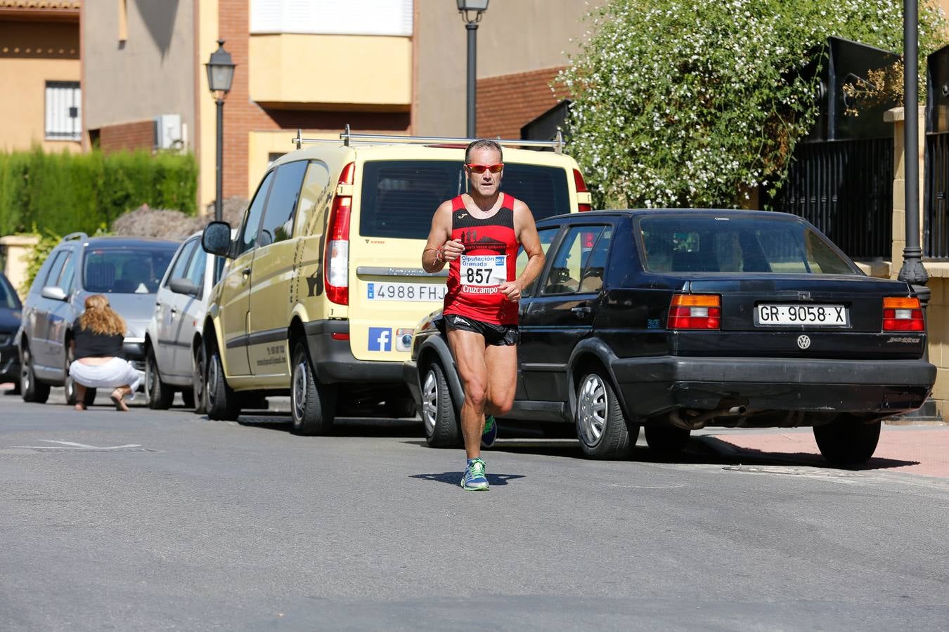 El calor apretó a los corredores