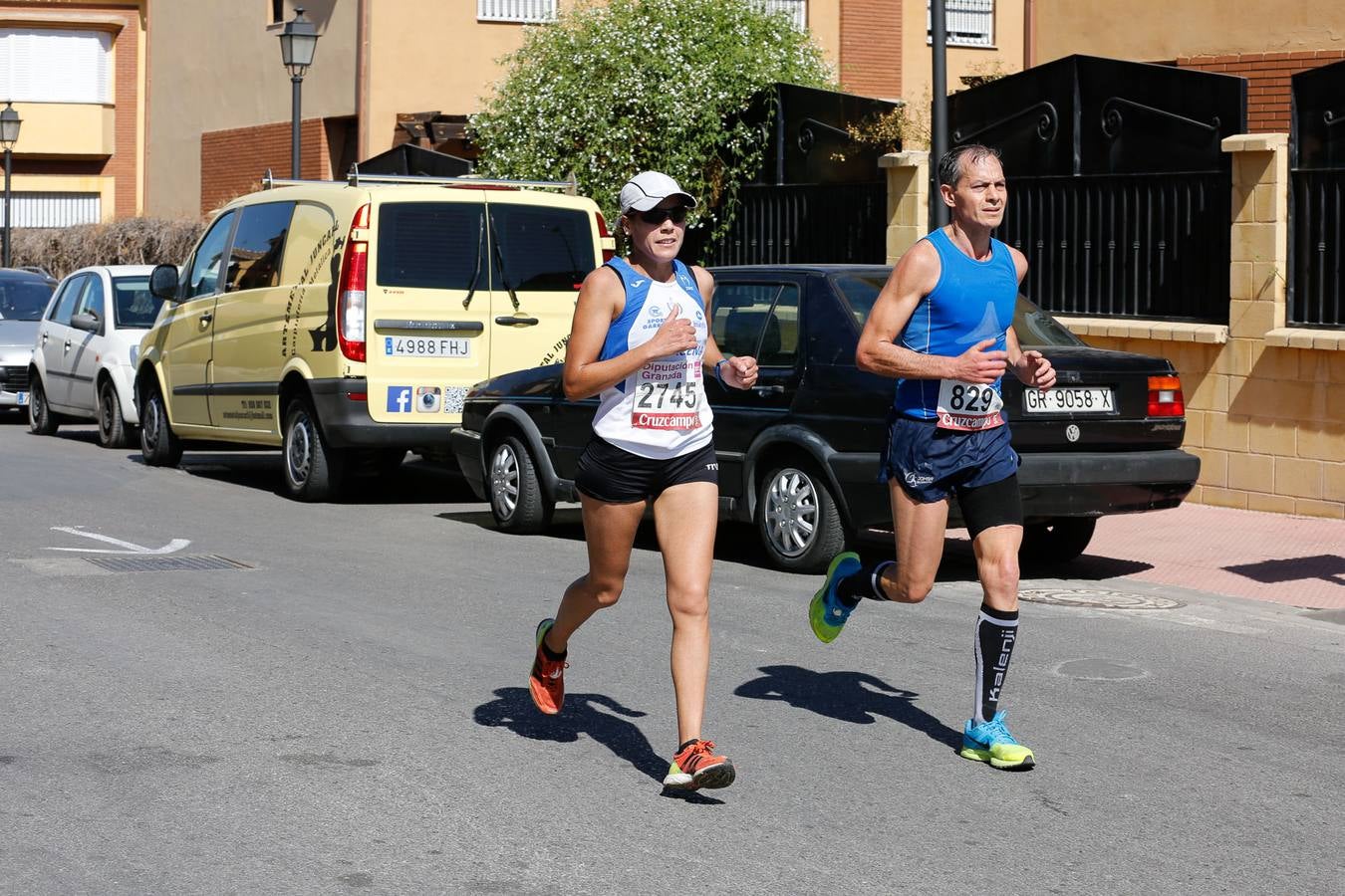 El calor apretó a los corredores