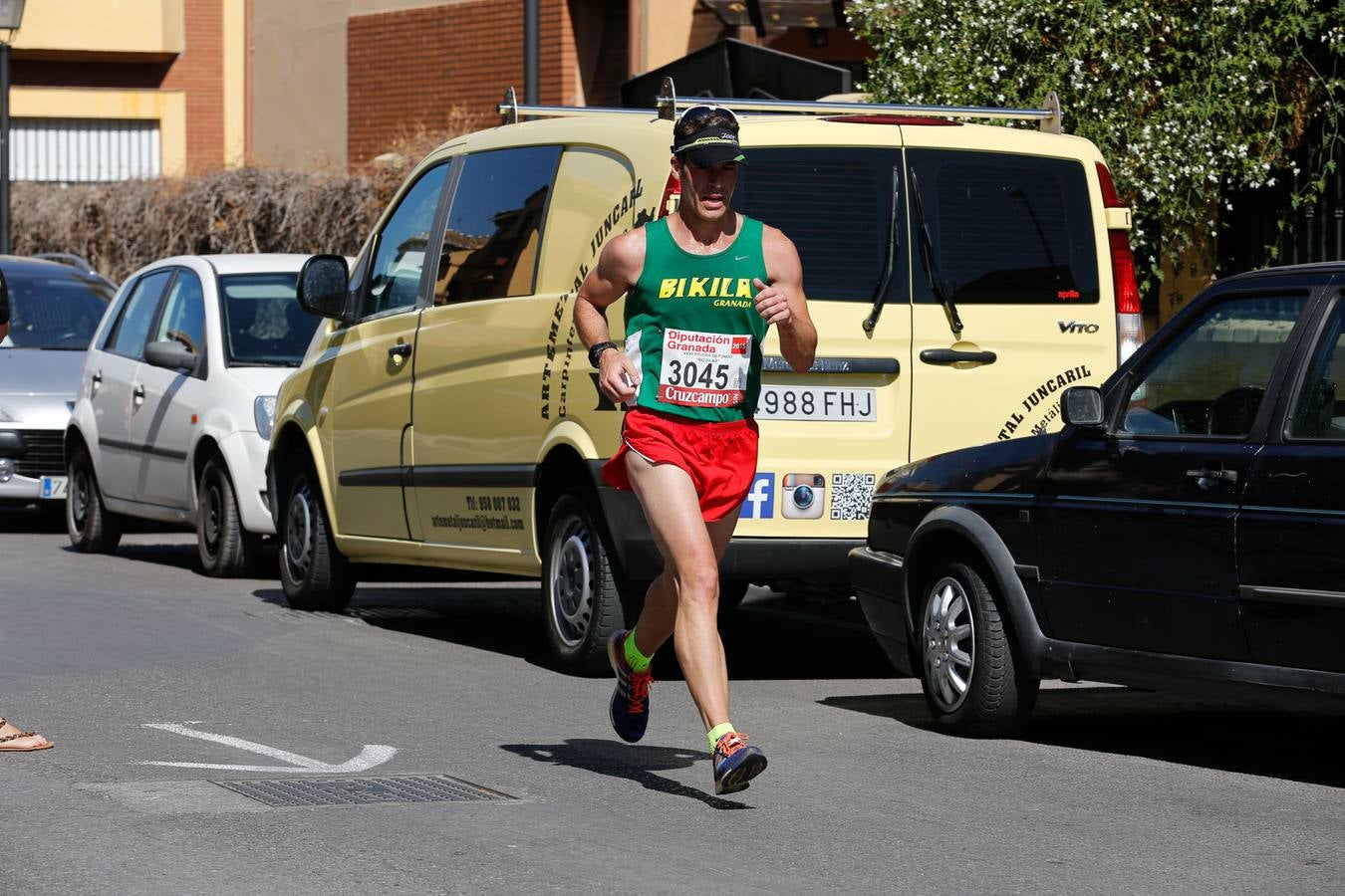 El calor apretó a los corredores