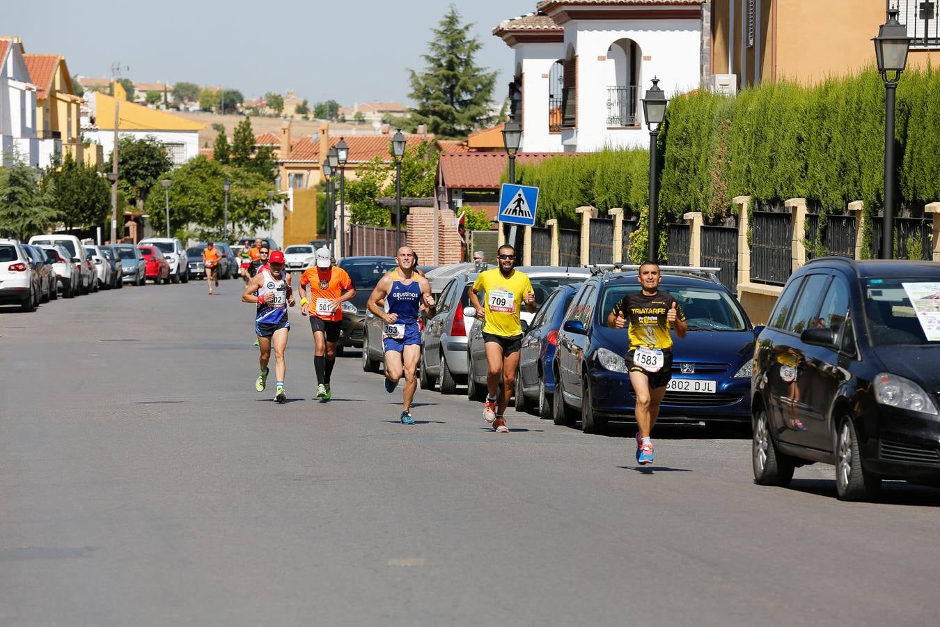El calor apretó a los corredores
