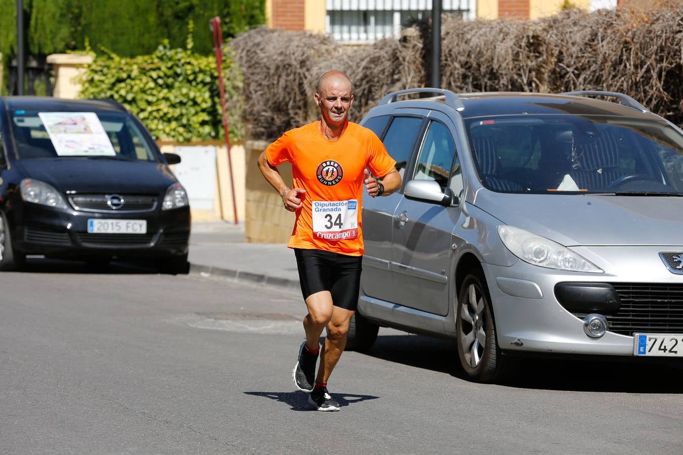 El calor apretó a los corredores