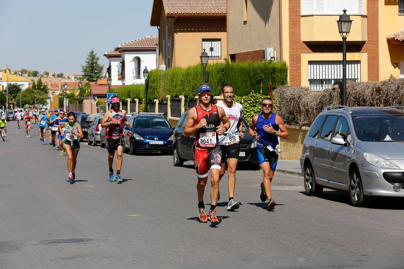 El calor apretó a los corredores