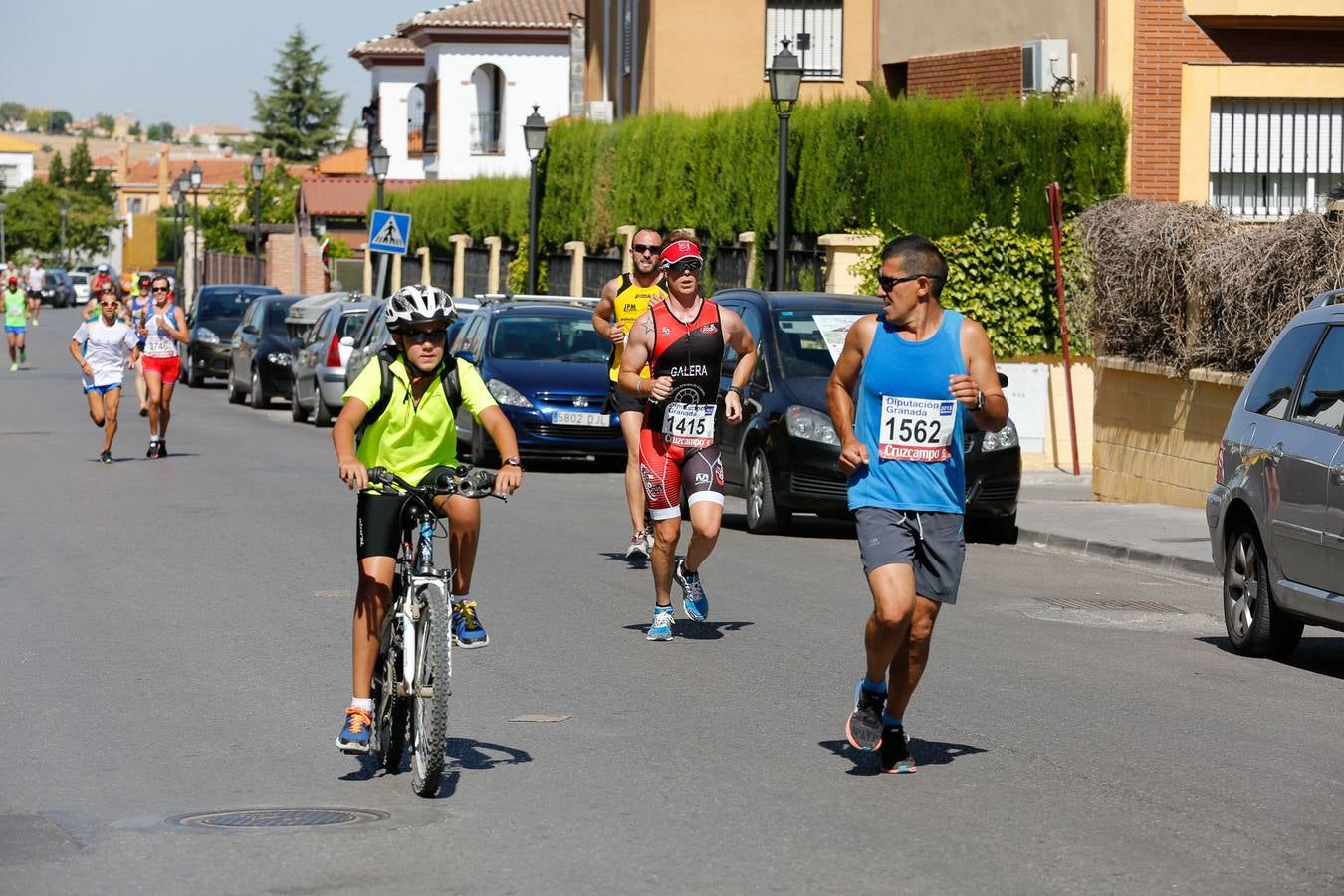 El calor apretó a los corredores