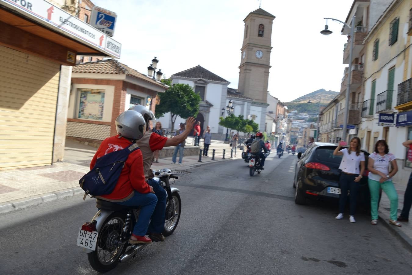 Salida de la XVIII Concentración de Motos Clásicas de Pinos Puente