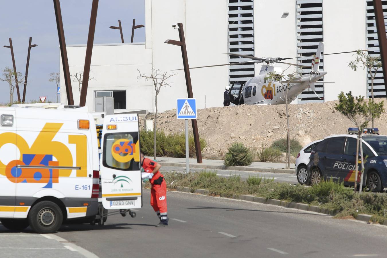 Las imágenes de la explosión en una nave del Parque Tecnológico de Almería