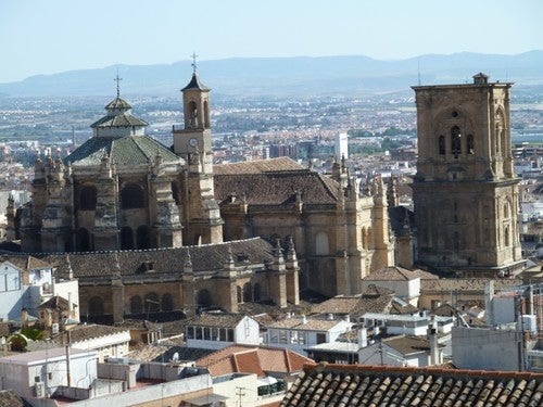 Vista desde el Mirador del Ojo de Granada. 