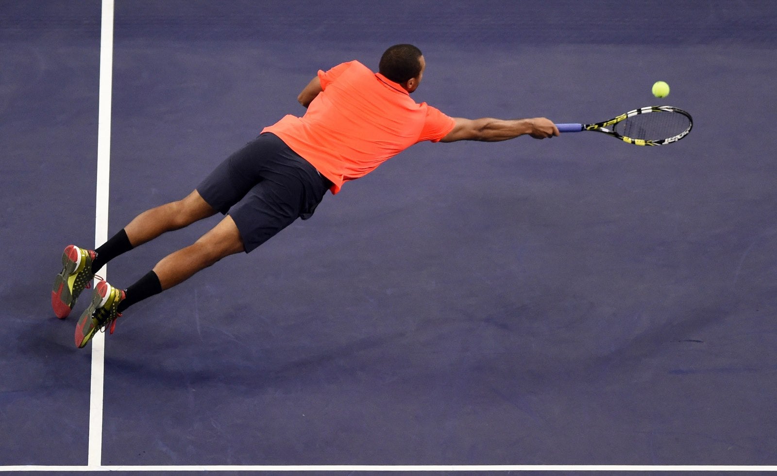 Partido semifinal del torneo de tenis Masters de Shanghai.